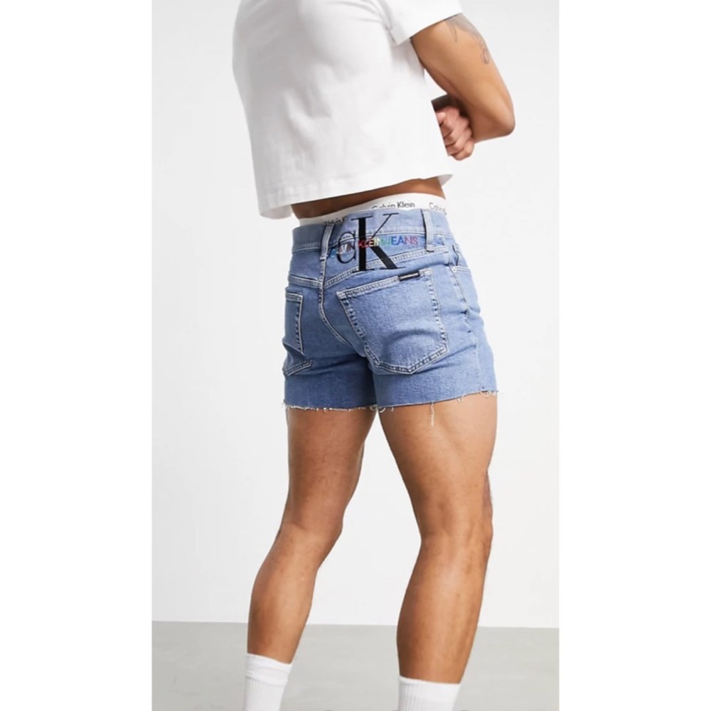 CALVIN KLEIN Pride denim shorts - Picture 2 of 9